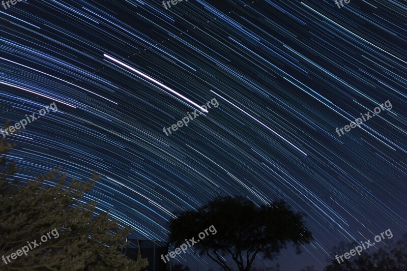 Star Night Starry Sky Sky Long Exposure