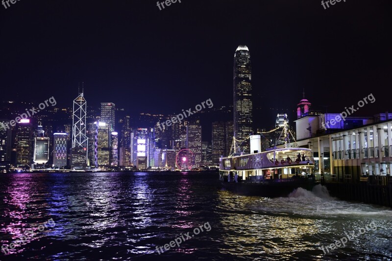 Hongkong Victoria Harbour City Cityscape