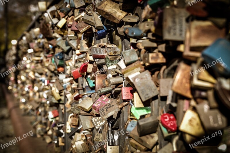 Locks On The Bridge Love Durability Symbol By Wlodek