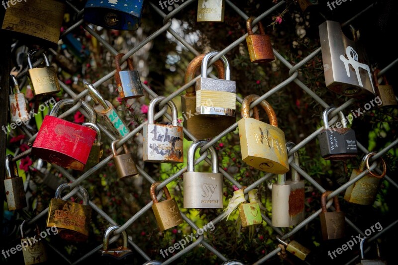 Love Padlock Romantic Symbol Padlocks