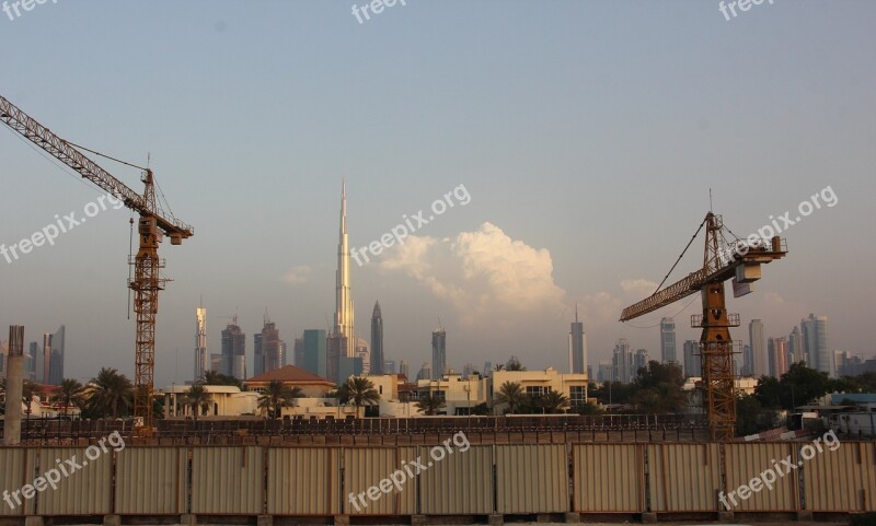 Dubai Burj Khalifa Construction Free Photos