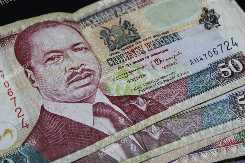 Dollar Bill Kenya Currency Fifty Macro