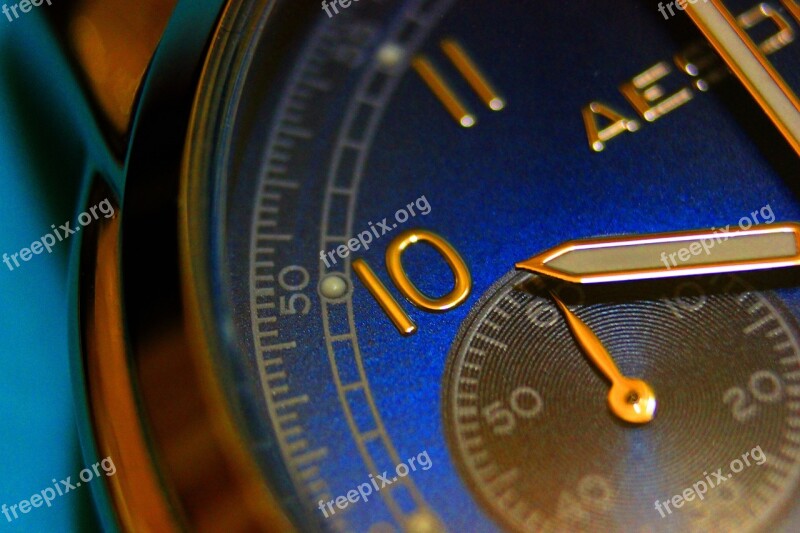 Watch Ten Blue Dial Chronograph