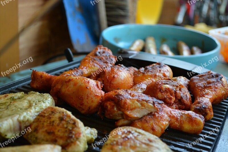 Chicken Barbecue Grill Meat Food