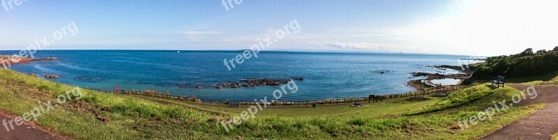 Scotland East Coast Panorama Coastline Free Photos