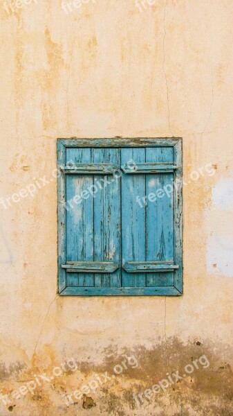 Wall Window Wooden Old Aged