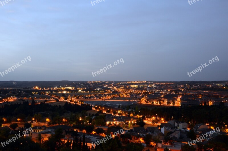 Night Landscape Toledo Trip City