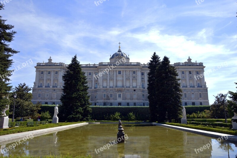 Palacio Real Madrid Ancient Sky Monument