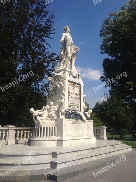 Mozart Vienna Statue Landmark Austria