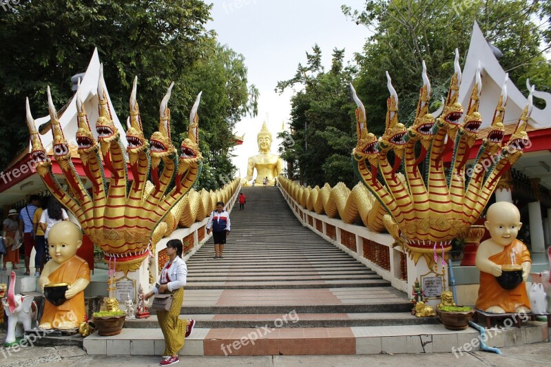 Thailand Yellow Buddha Pattaya Free Photos