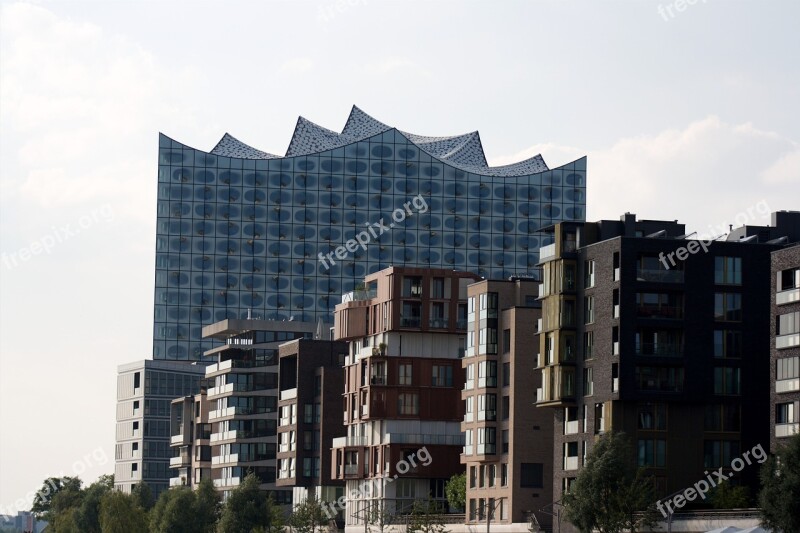 Hamburg Elbe Philharmonic Hall Harbour City Architecture Modern