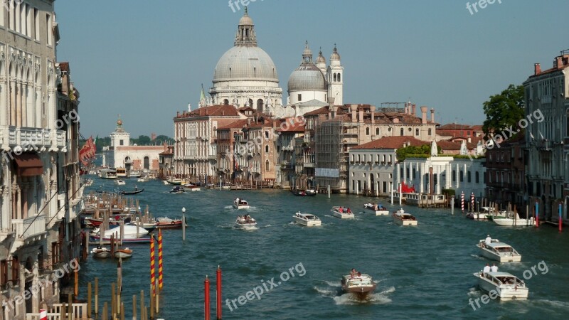 Venice City Italy Dome Grand Canal