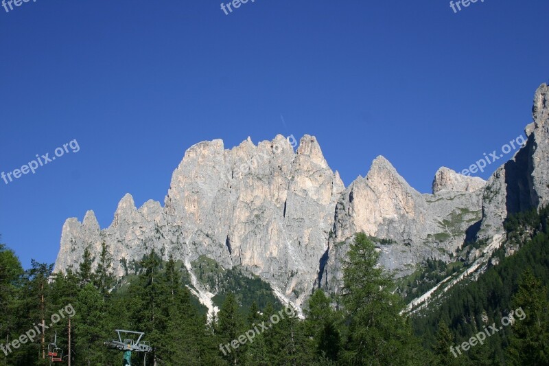 Dolomites Rocks Nature Sky Trentino