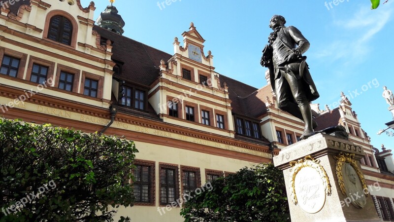 Leipzig Goethe Monument Statue Goethe Monument