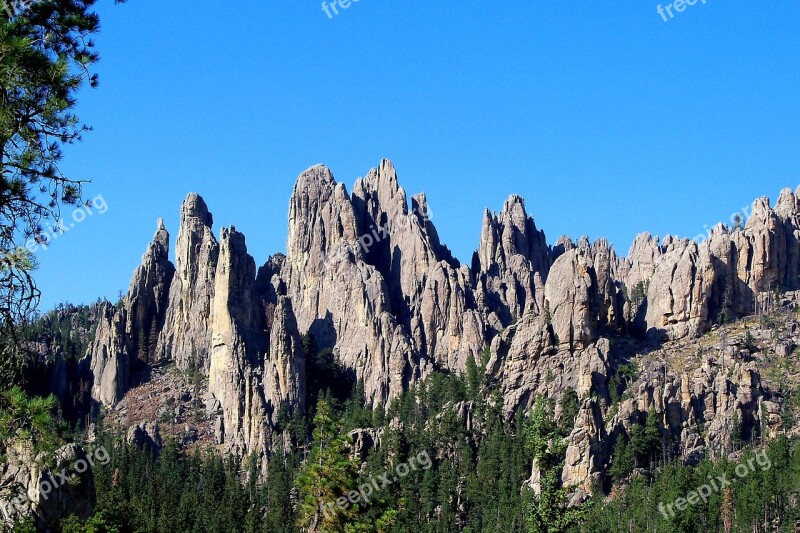 Cathedral Rock Rock Formation Geology South Dakota