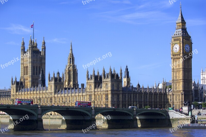 Palace Of Westminster Monument Bridge Center City