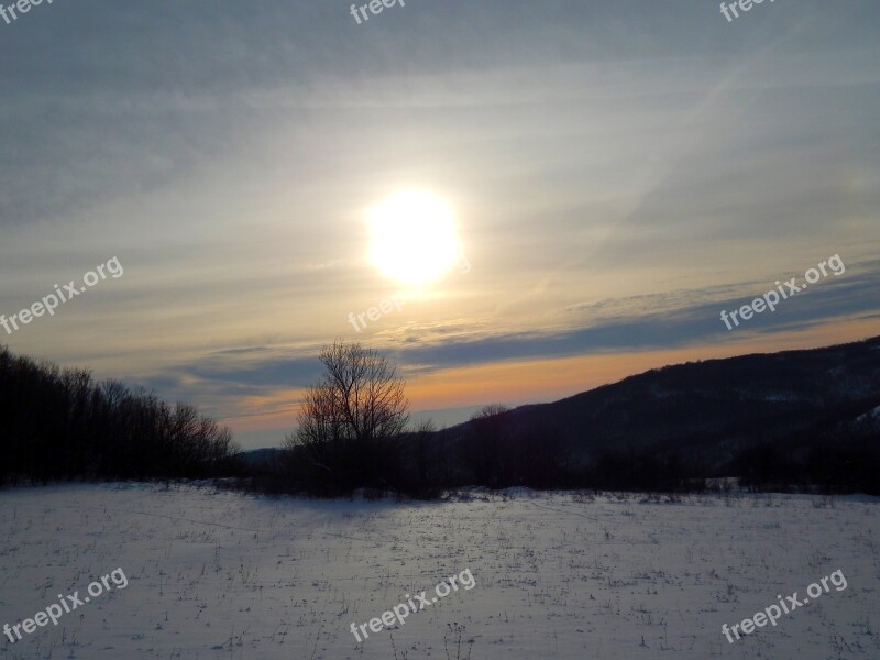 Divcibare Hiking Mountain Winter Snow