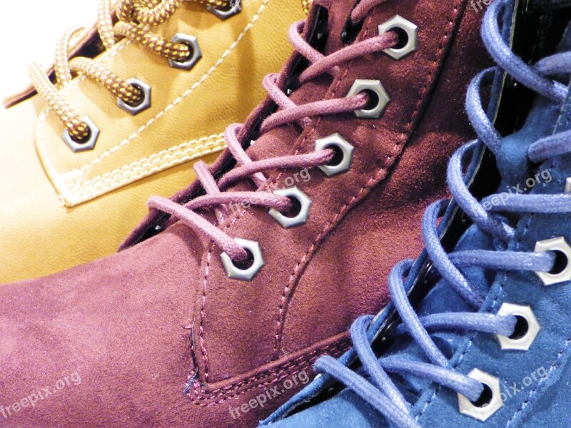 Shoe Boots Color Shoestring Fashion