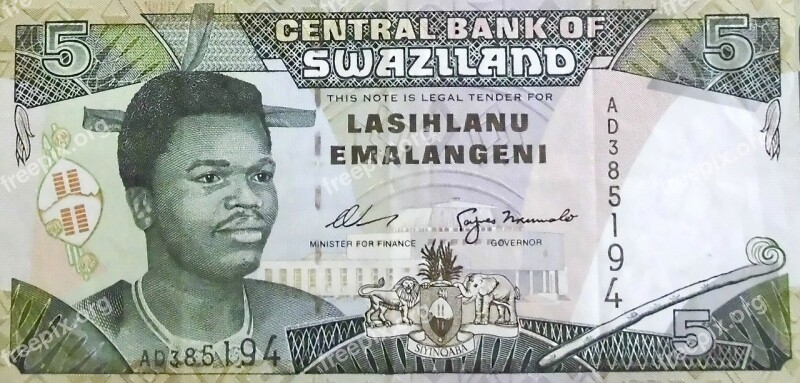 Swaziland Banknote South Africa Lesotho Monetary Union