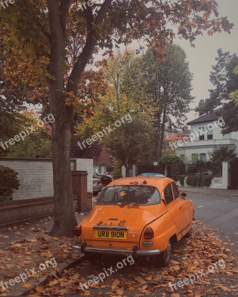 London Street Autumn Urban England