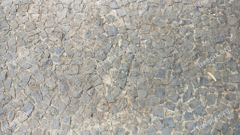 Pavement Stone Floor Gray Outdoor