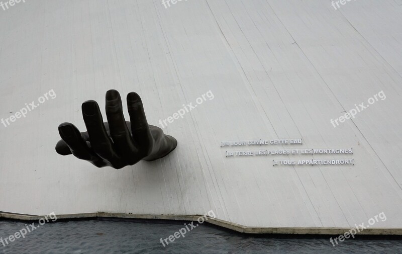 Le Havre Sculpture Hand Saying Free Photos