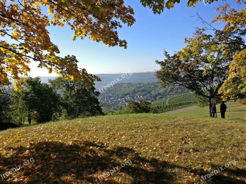 Stuttgart Autumn Nature Mountains Fellbach