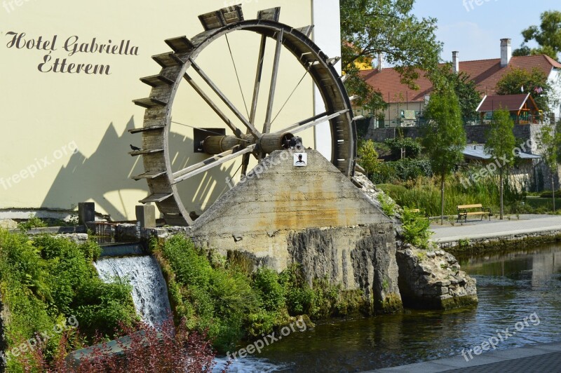 Tapolca Mill Pond Hotel Gabriella Mill Wheel Free Photos