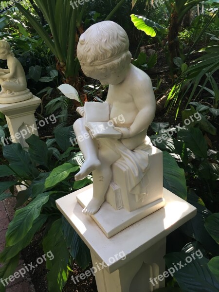 Read Book Sitting Child Reading Statue