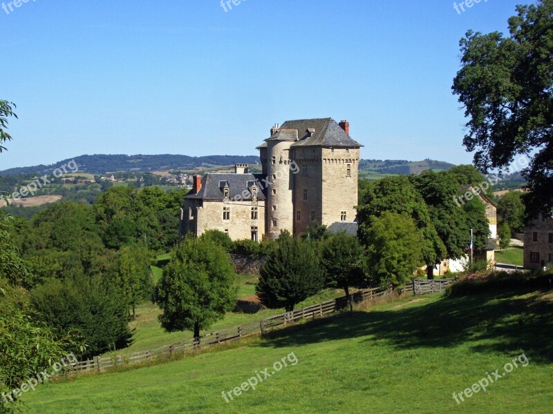 Castle Aveyron Medieval Medieval Castle Keep