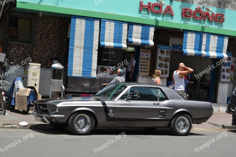 Ford Mustang Car American Vehicle