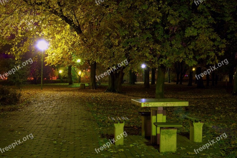 Park Evening Night Lamp Dining Table