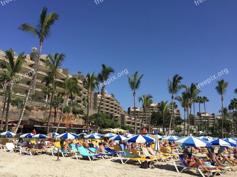 Anfi Del Mar Gran Canaria Beach Canary Islands Free Photos