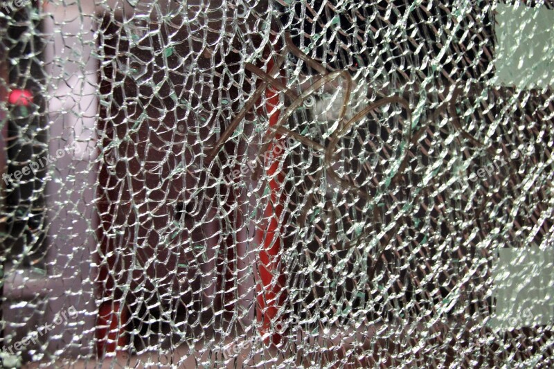 Glass Safety Glass Cracked Shard Background