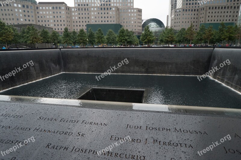 September 11 Memorial Ground Zero Nyc New York City