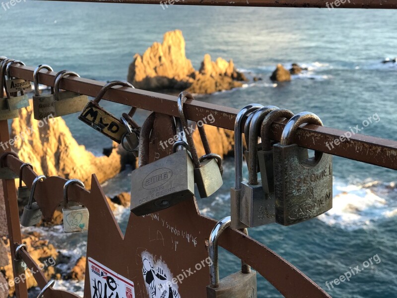 Padlock Cabo De Gata Almeria Love Reef Of The Sirens