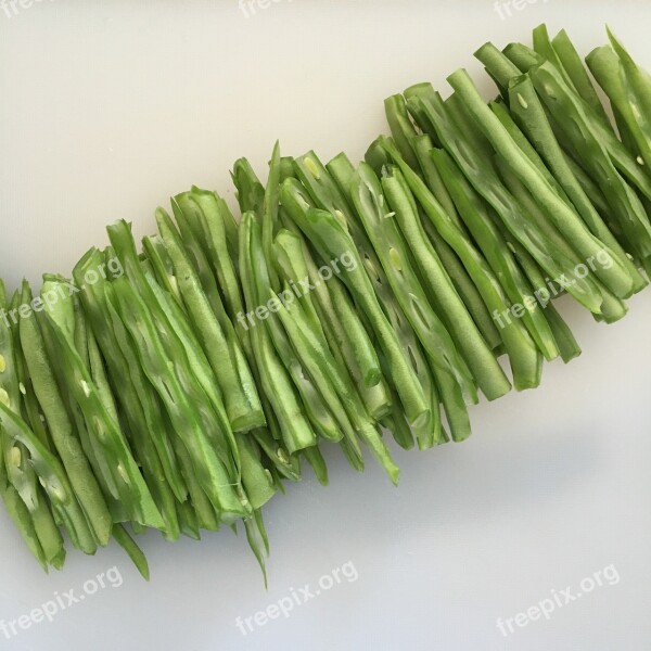 Arrange Chamfering Knife Beans Sauted French Beans