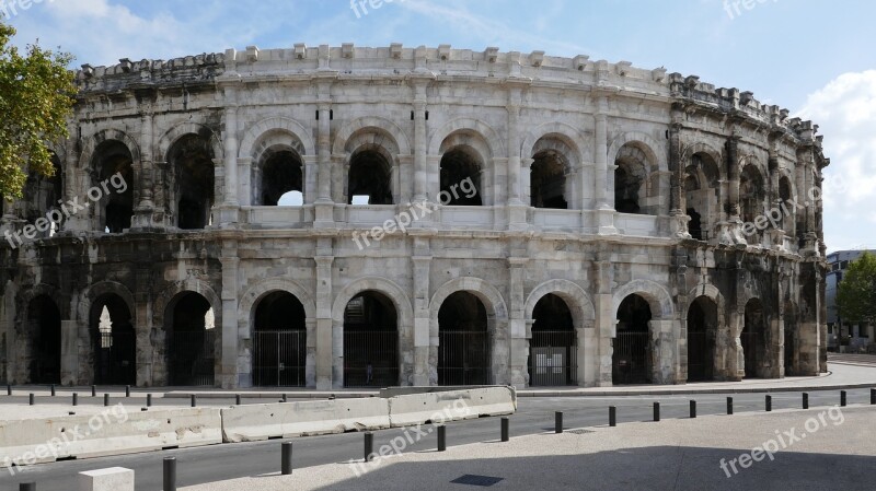 Amphitheatre Nimes France Roman Ancient