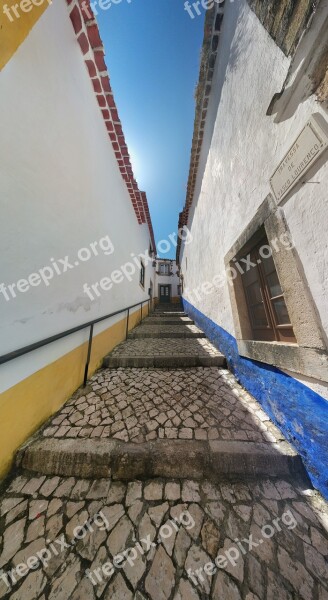 Street Stair Iberian Mediterranean Village