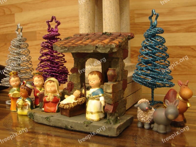 Nativity Scene Christmas Manger Jesus Free Photos