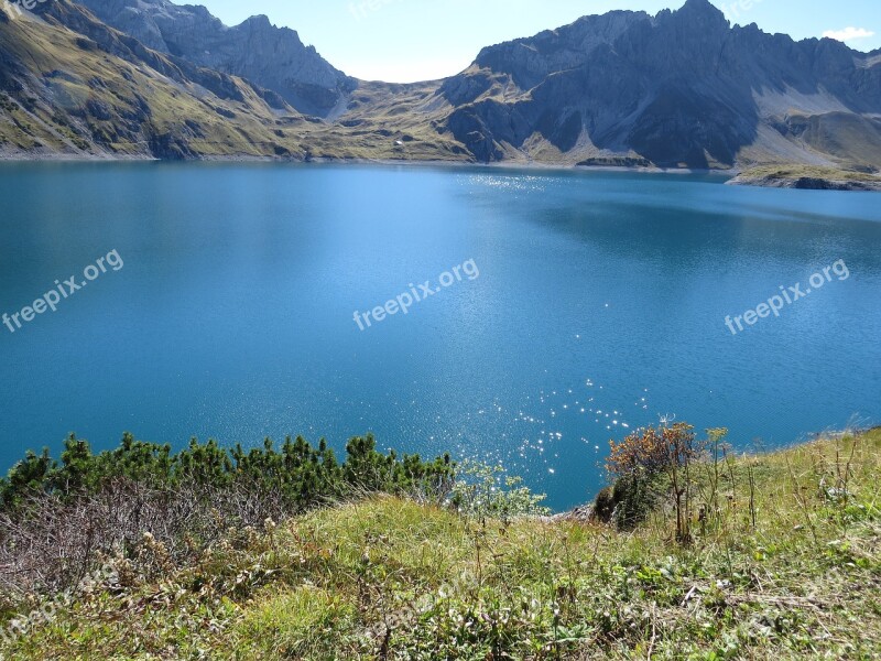 Bergsee Mountains Landscape Austria Nature