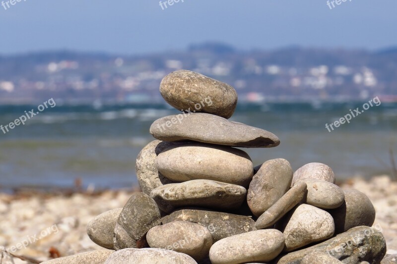 Water Stones Lake Constance Water And Stone Nature