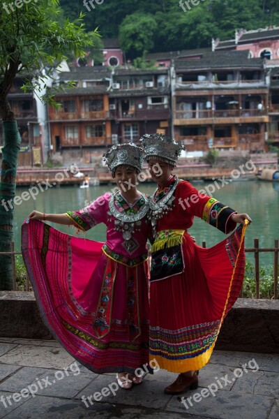 Fenghuang China Cited Lake Old Town Free Photos