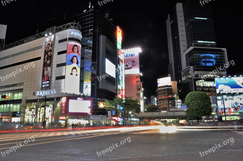 Japan Shibuya Street Head Free Photos