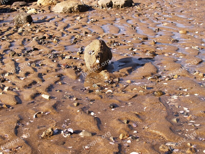 Rock Sand Beach Stone Zen-like