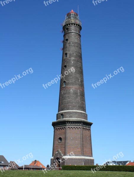 Lighthouse Borkum Ostfriesland Germany Island