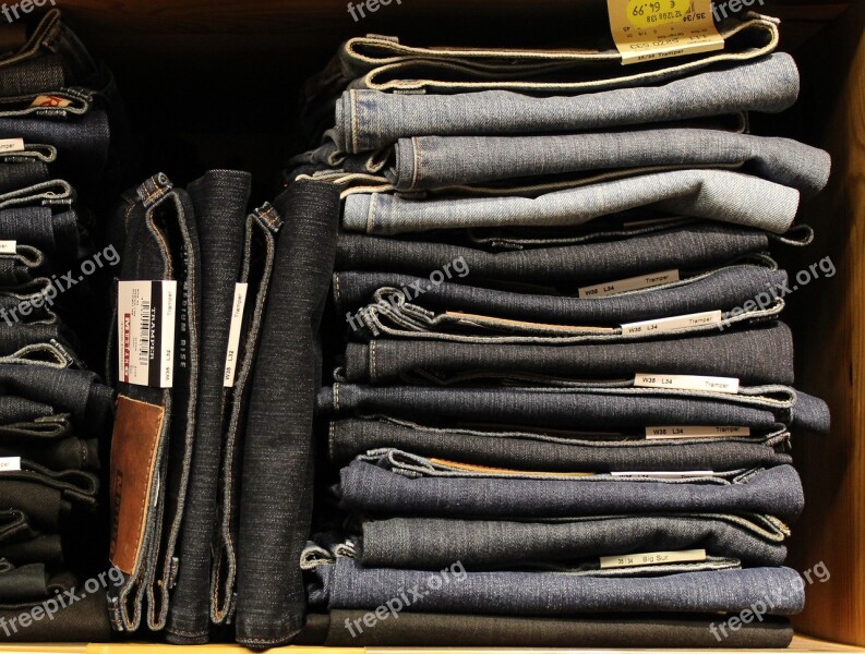 Jeans Shop Cloths Fashion Shopping