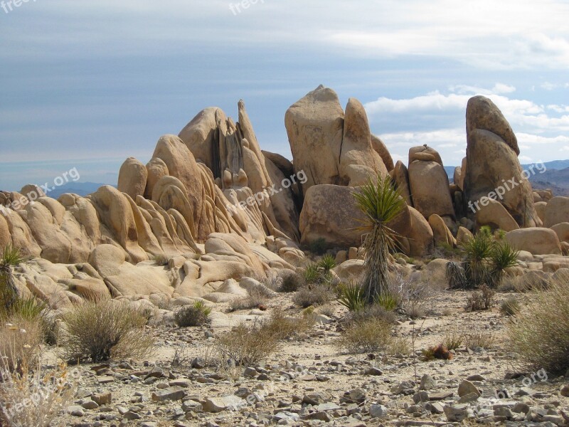 Desert Rock Formations Nature Landscape