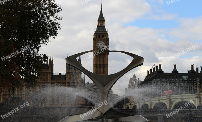 Big Ben London Bird Art Bridge