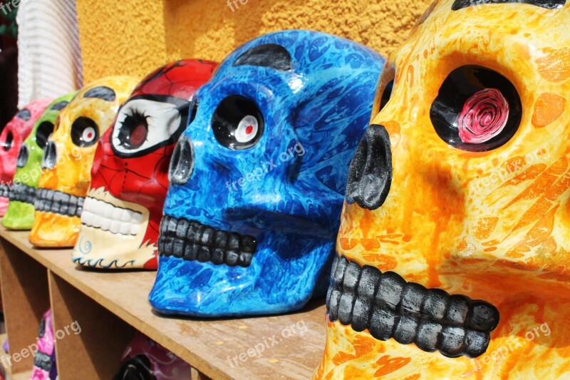 Colombia Boyacá Ráquira Color Skull And Crossbones